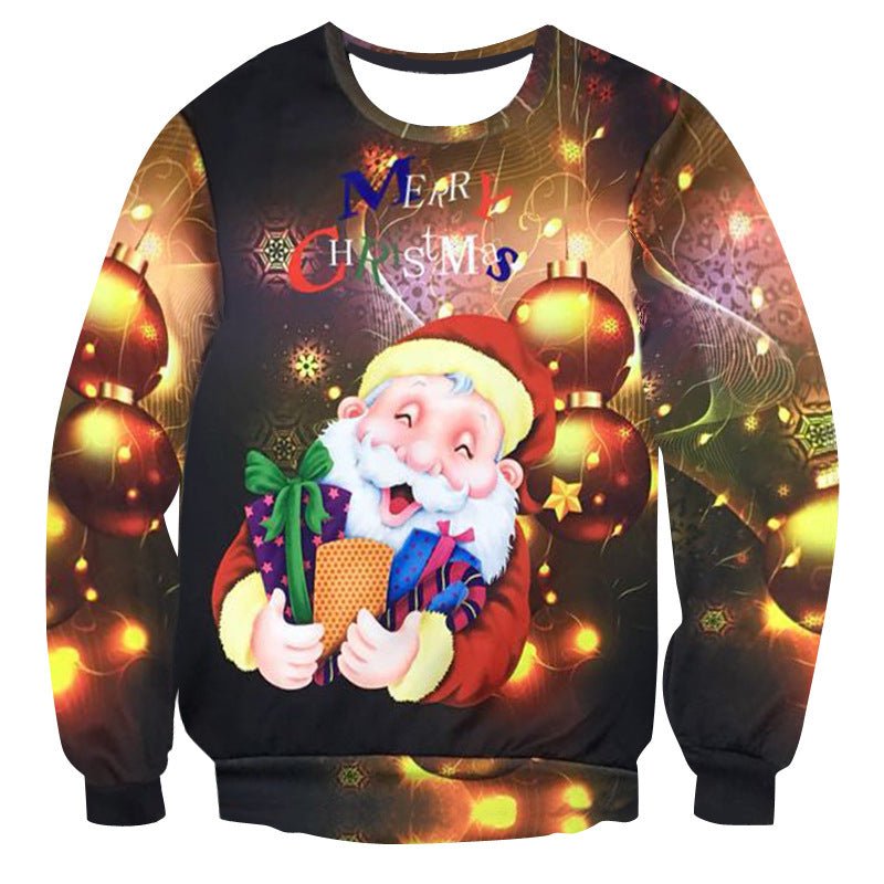 Christmas Round Neck Sweater Casual And Funny - Sweaters -  Trend Goods