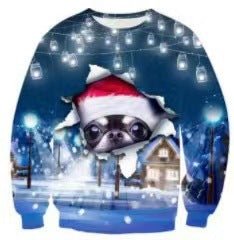 Christmas Round Neck Sweater Casual And Funny - Sweaters -  Trend Goods