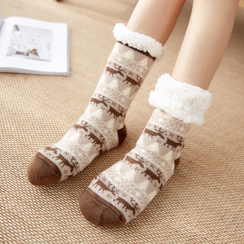 Christmas Socks Female Mid-tube Floor Socks - Socks -  Trend Goods