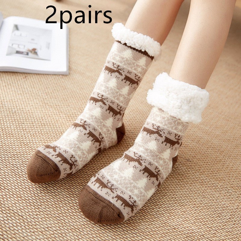 Christmas Socks Female Mid-tube Floor Socks - Socks -  Trend Goods