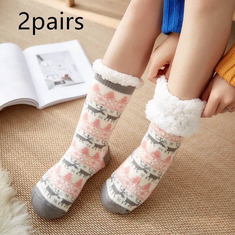 Christmas Socks Female Mid-tube Floor Socks - Socks -  Trend Goods