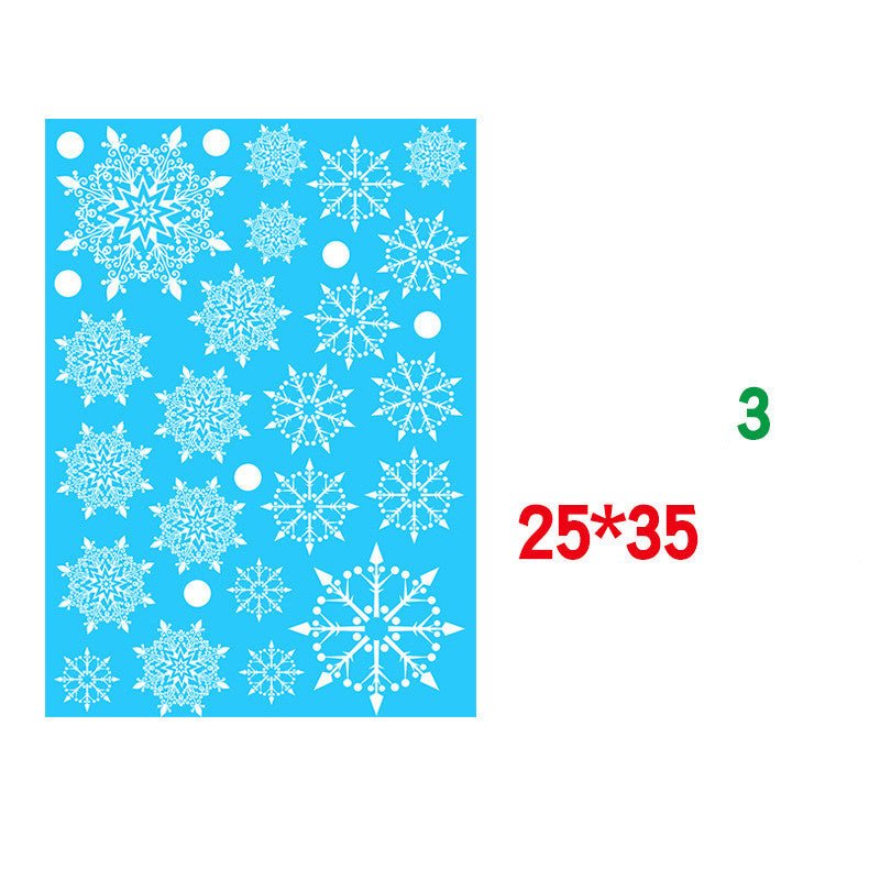 Christmas Static Window Sticker Beautify Snowflake Wall Decals - Window Stickers -  Trend Goods