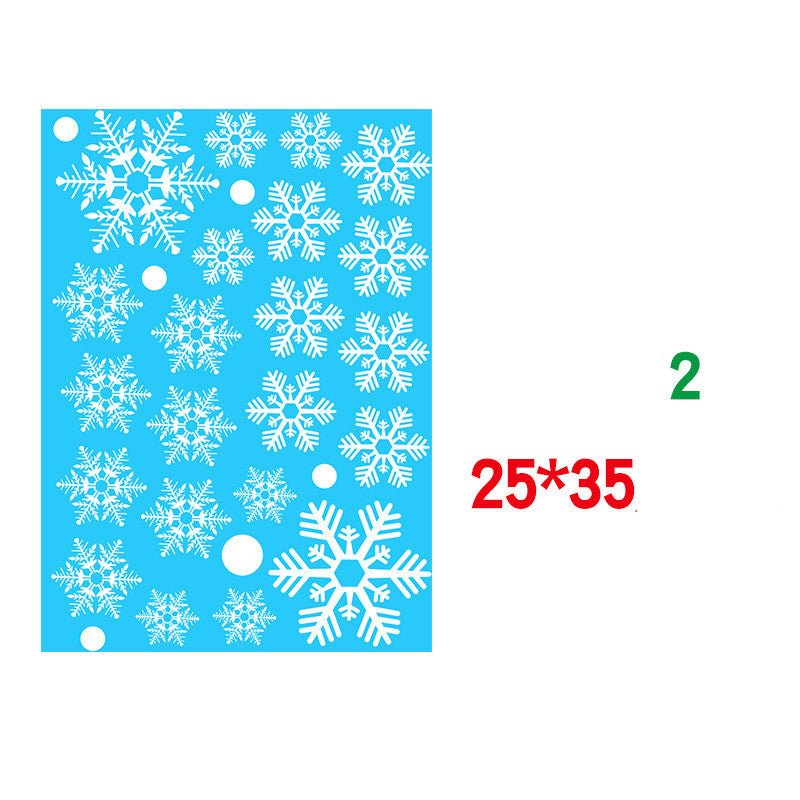 Christmas Static Window Sticker Beautify Snowflake Wall Decals - Window Stickers -  Trend Goods