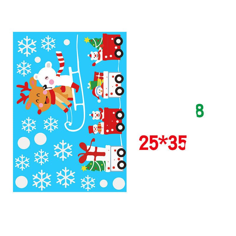 Christmas Static Window Sticker Beautify Snowflake Wall Decals - Window Stickers -  Trend Goods