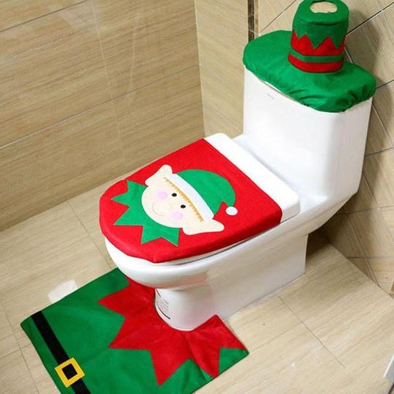 Christmas Toilet Seat Cover - Toilet Seat Covers -  Trend Goods