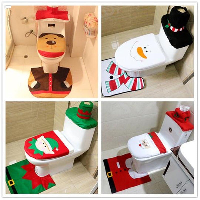 Christmas Toilet Seat Cover - Toilet Seat Covers -  Trend Goods