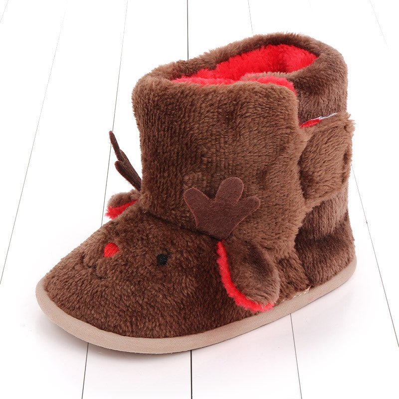 Christmas winter warm baby boots plush - Baby Boots -  Trend Goods