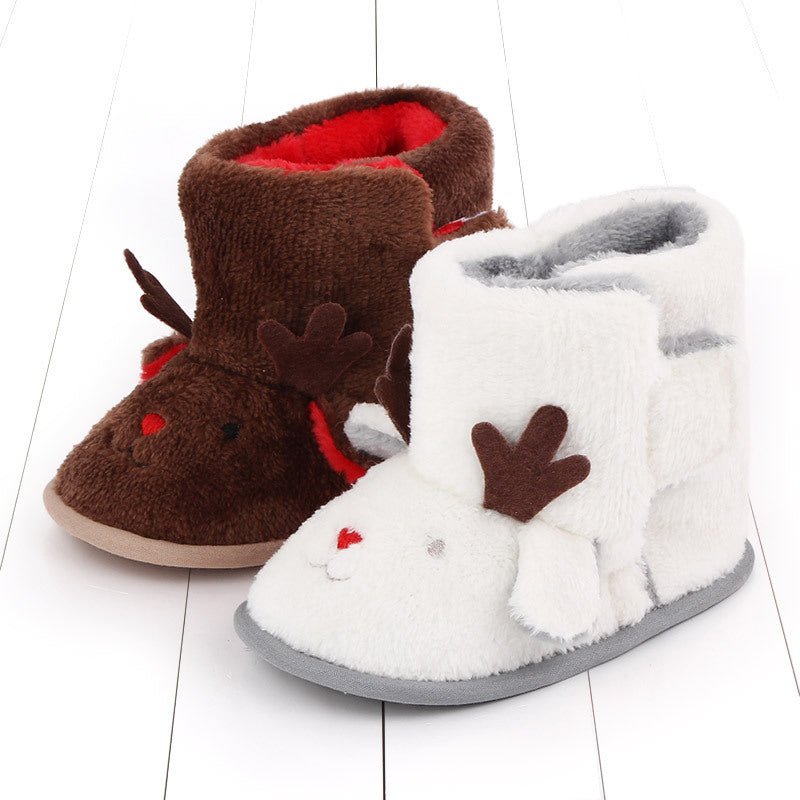 Christmas winter warm baby boots plush - Baby Boots -  Trend Goods