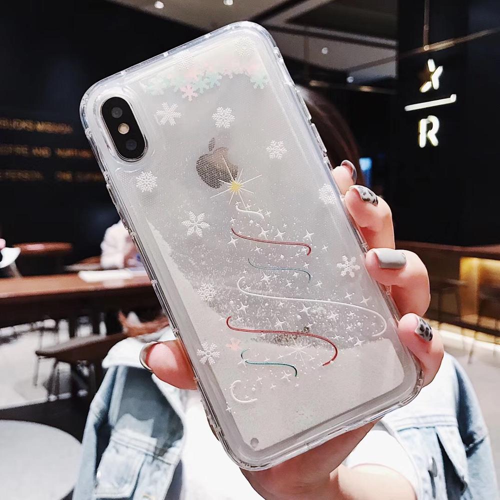 Compatible with Apple , Snowflakes Sands Mobile Shell Christmas - Phone Cases -  Trend Goods