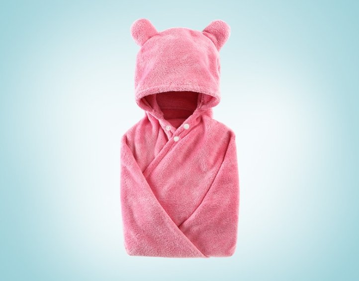 Cotton baby care hooded bath towel - Baby Bathing -  Trend Goods