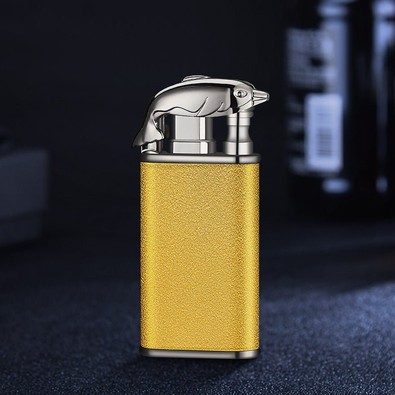 Creative Blue Flame Lighter Double Fire Metal Windproof Lighter - Lighters -  Trend Goods