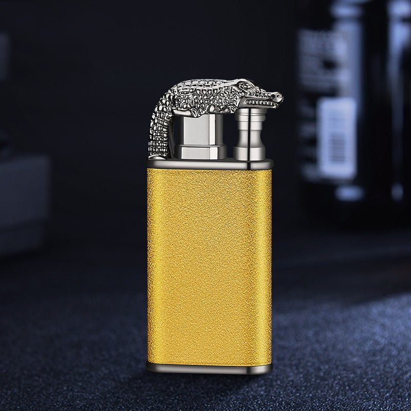 Creative Blue Flame Lighter Double Fire Metal Windproof Lighter - Lighters -  Trend Goods