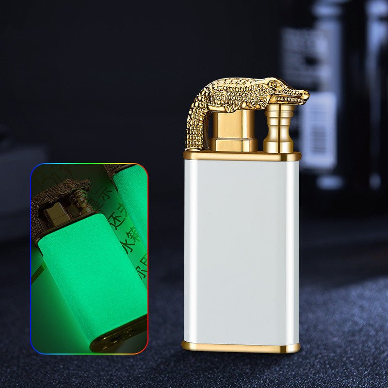 Creative Blue Flame Lighter Double Fire Metal Windproof Lighter - Lighters -  Trend Goods