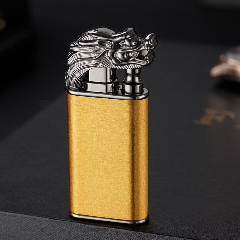 Creative Blue Flame Lighter Double Fire Metal Windproof Lighter - Lighters -  Trend Goods