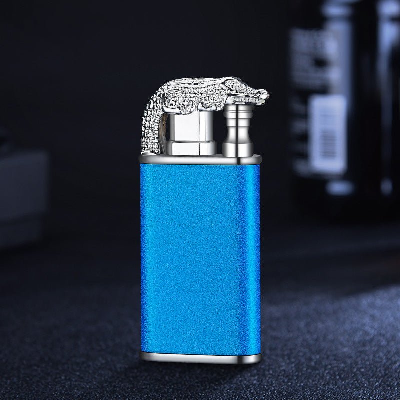 Creative Blue Flame Lighter Double Fire Metal Windproof Lighter - Lighters -  Trend Goods