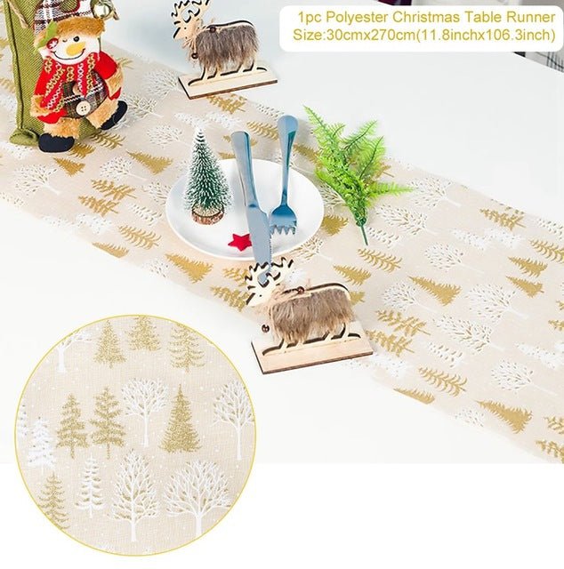 Creative Christmas Table And Tea Table Decoration - Table Runners -  Trend Goods
