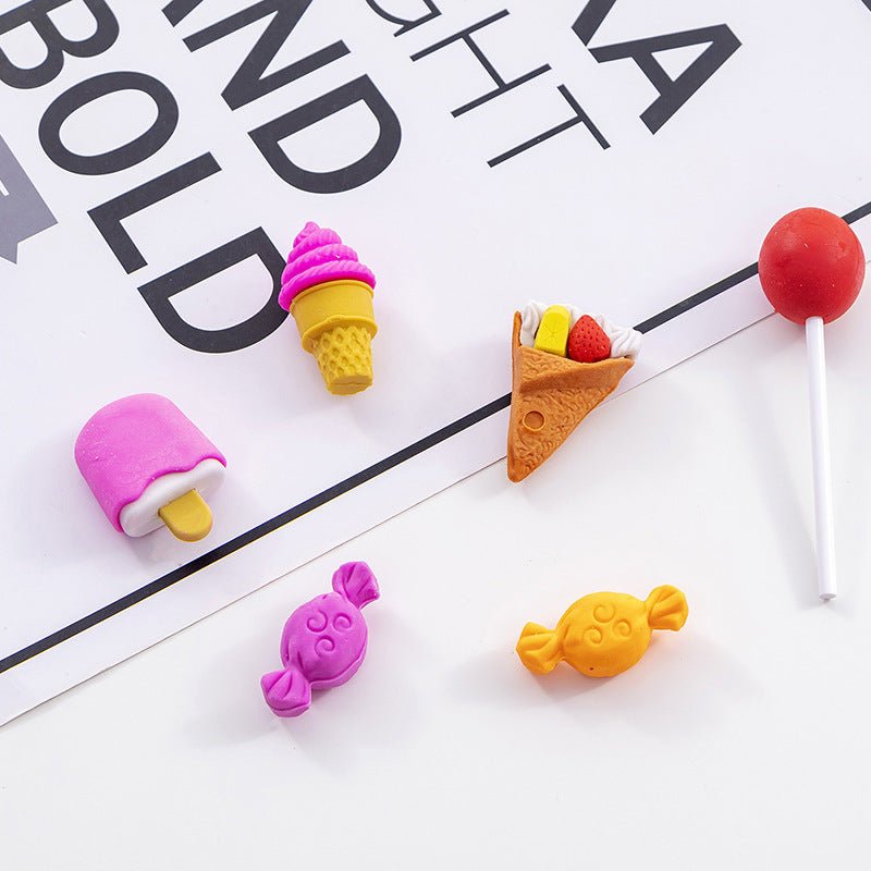 Creative Cute Snack Shape Eraser School Supplies Cartoon Eraser - Erasers -  Trend Goods