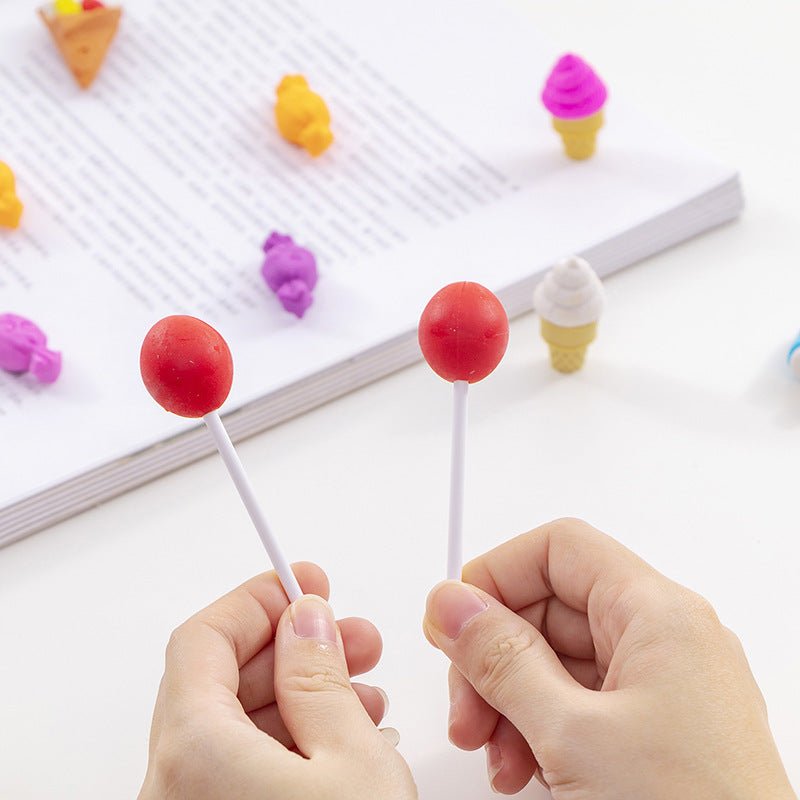 Creative Cute Snack Shape Eraser School Supplies Cartoon Eraser - Erasers -  Trend Goods