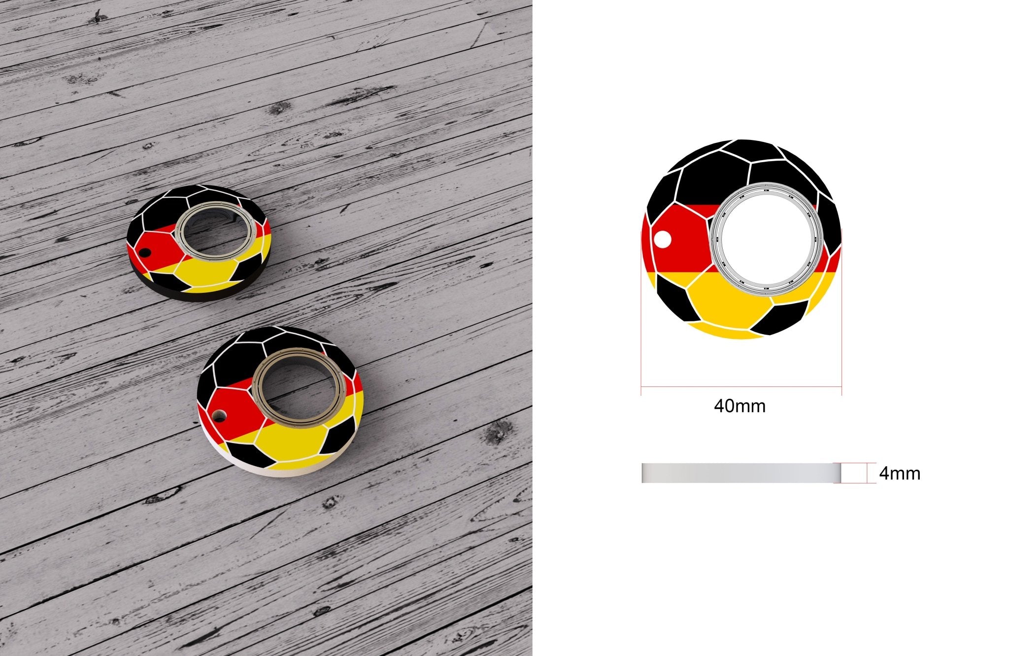 Creative Football World Cup Fidget Spinner Keychain Hand Spinner Toy Finger Spinner Keychain Bottle Opener - Keychains -  Trend Goods