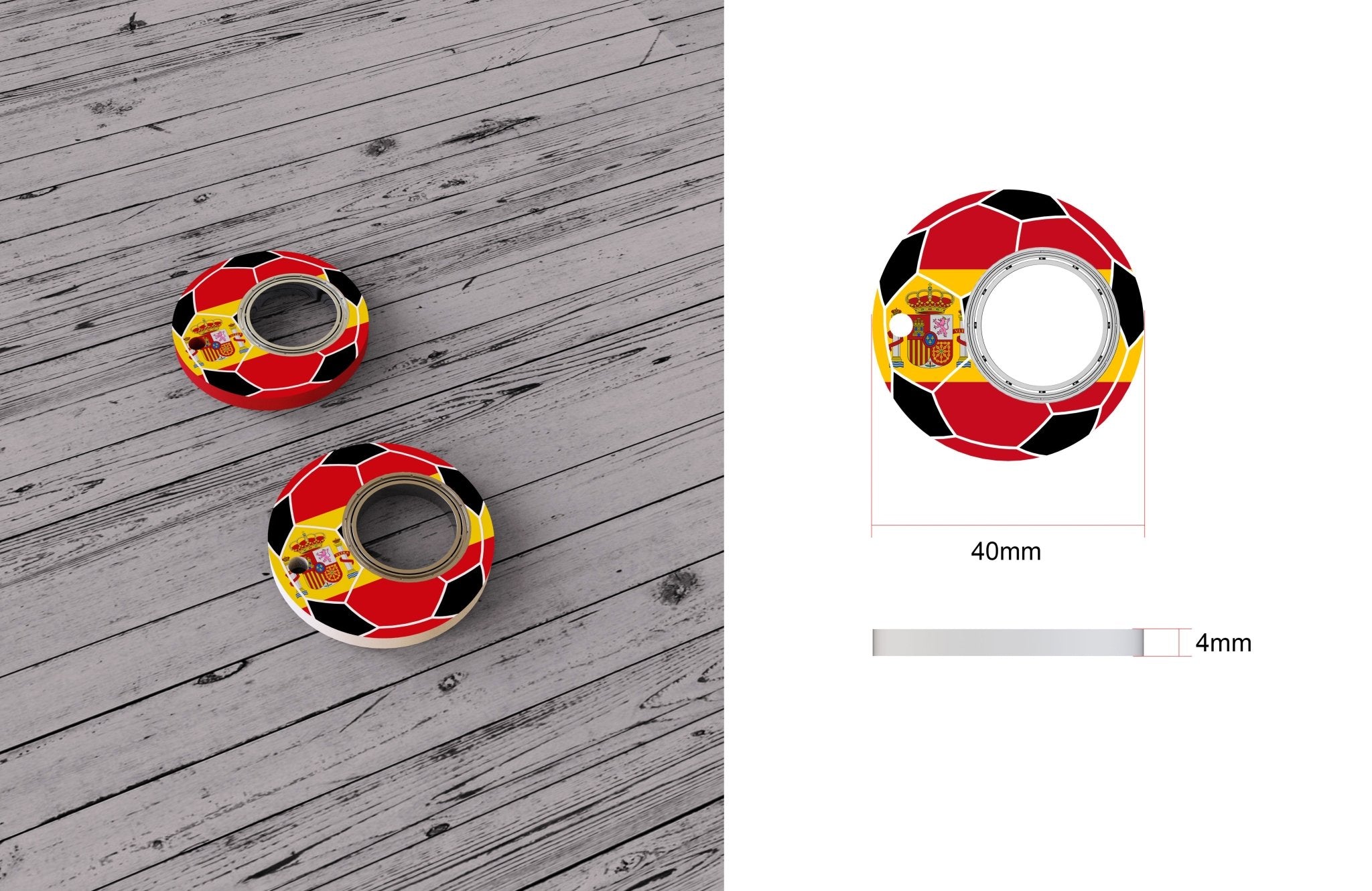 Creative Football World Cup Fidget Spinner Keychain Hand Spinner Toy Finger Spinner Keychain Bottle Opener - Keychains -  Trend Goods