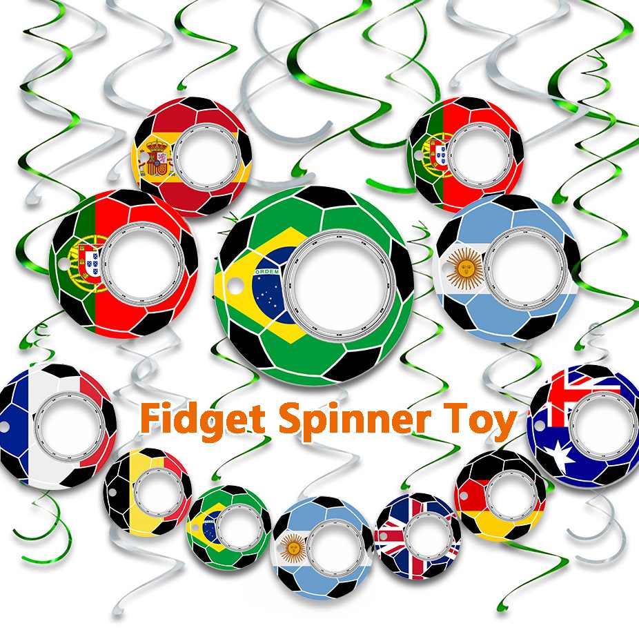 Creative Football World Cup Fidget Spinner Keychain Hand Spinner Toy Finger Spinner Keychain Bottle Opener - Keychains -  Trend Goods