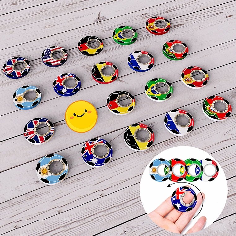 Creative Football World Cup Fidget Spinner Keychain Hand Spinner Toy Finger Spinner Keychain Bottle Opener - Keychains -  Trend Goods