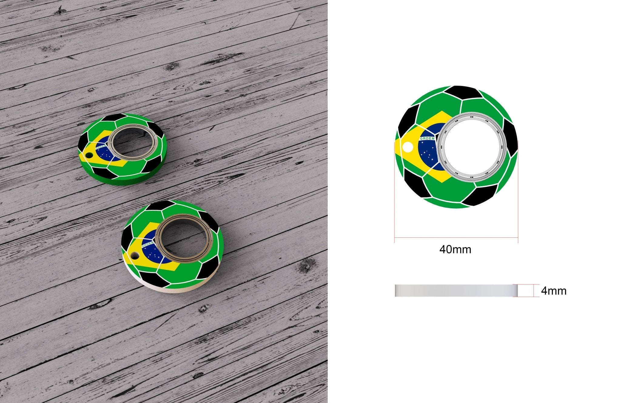 Creative Football World Cup Fidget Spinner Keychain Hand Spinner Toy Finger Spinner Keychain Bottle Opener - Keychains -  Trend Goods