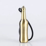 Gold wine bottle