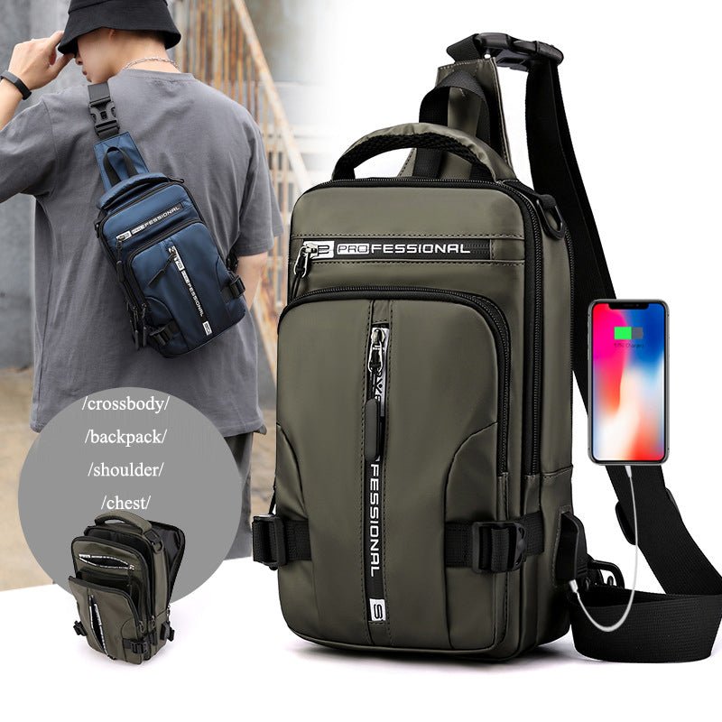 Crossbody Bags Men Multifunctional Backpack Shoulder Chest Bags - Crossbody bags -  Trend Goods