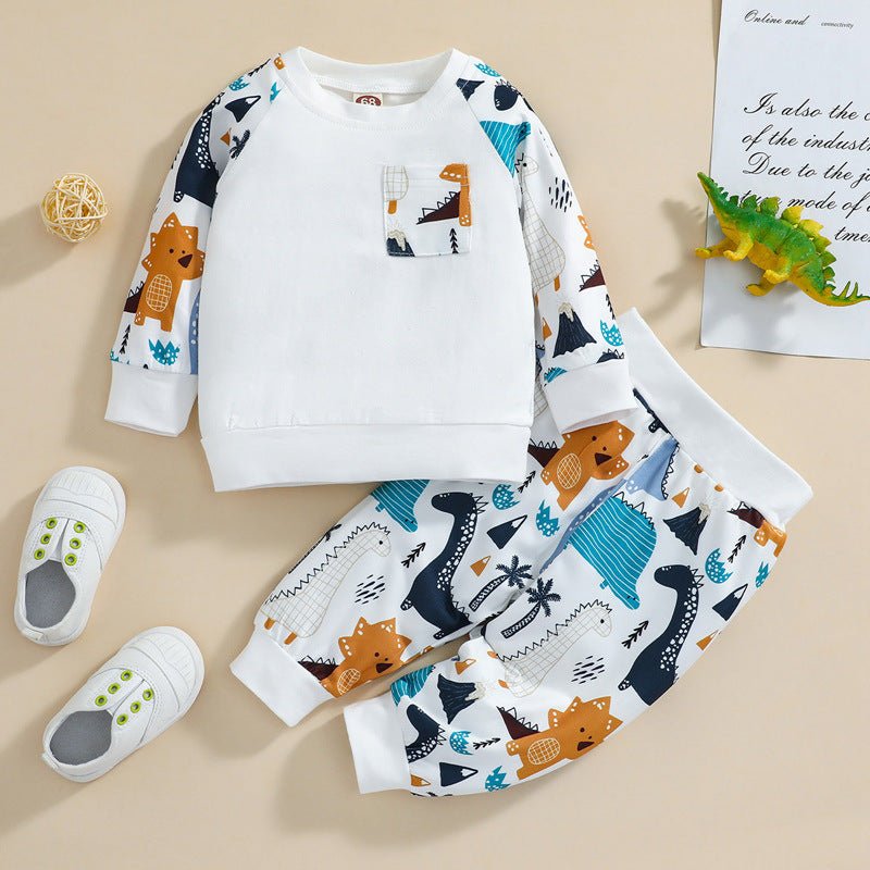 Cute Animal Cartoon Autumn Long-sleeved Suit - Clothing Sets -  Trend Goods