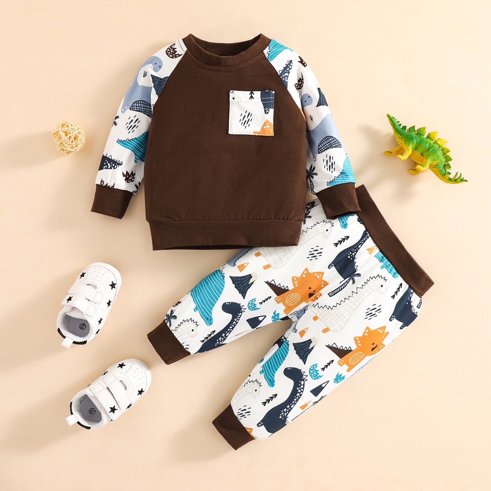 Cute Animal Cartoon Autumn Long-sleeved Suit - Clothing Sets -  Trend Goods