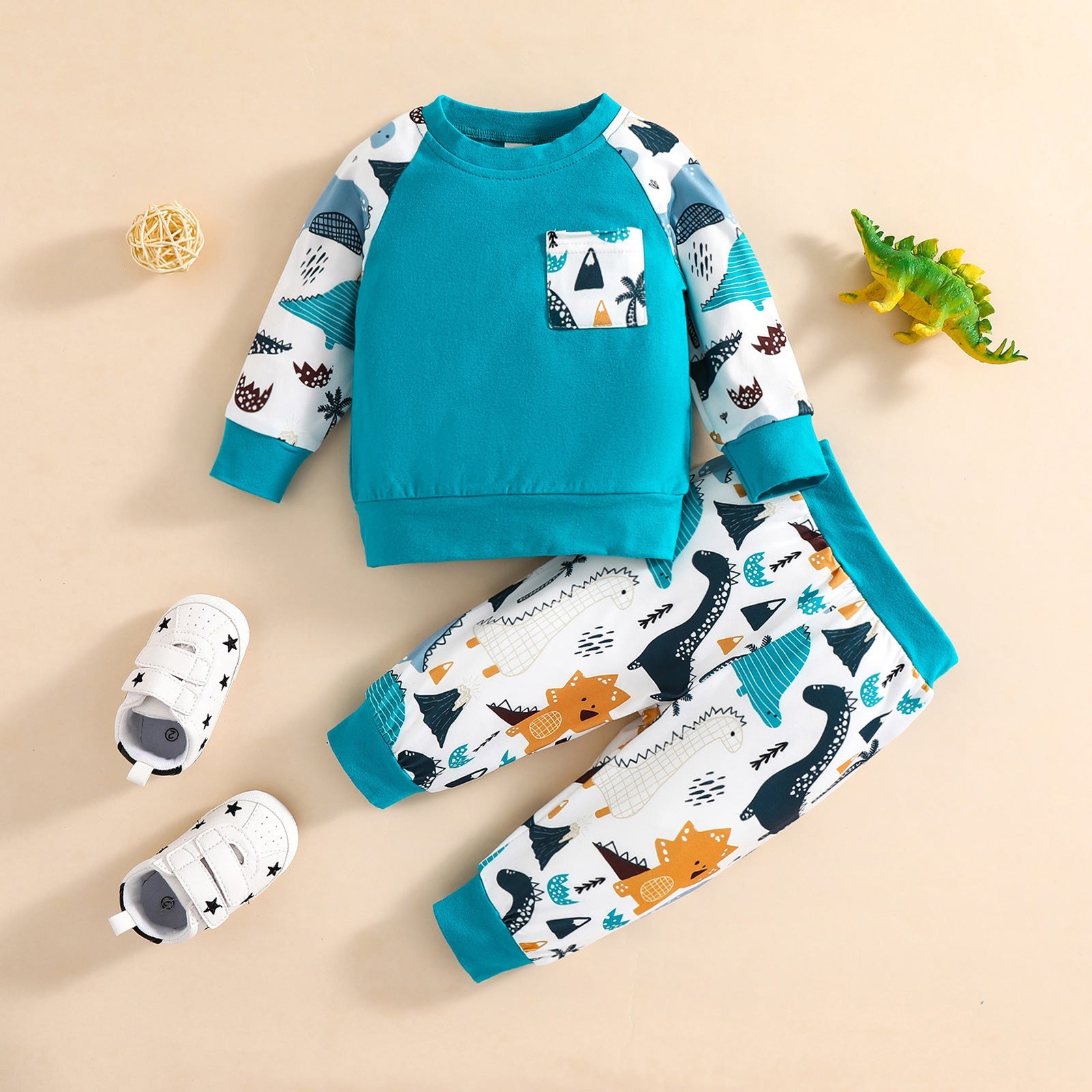 Cute Animal Cartoon Autumn Long-sleeved Suit - Clothing Sets -  Trend Goods