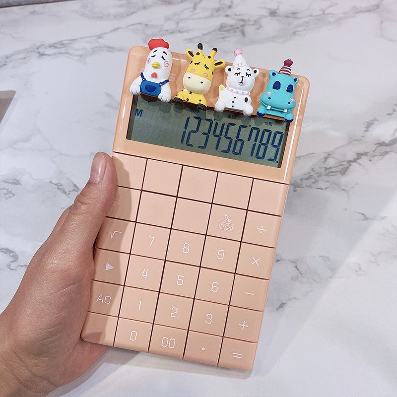 Cute Cartoon Real Voice Multi Function Big Button Fashion Calculator - Calculators -  Trend Goods