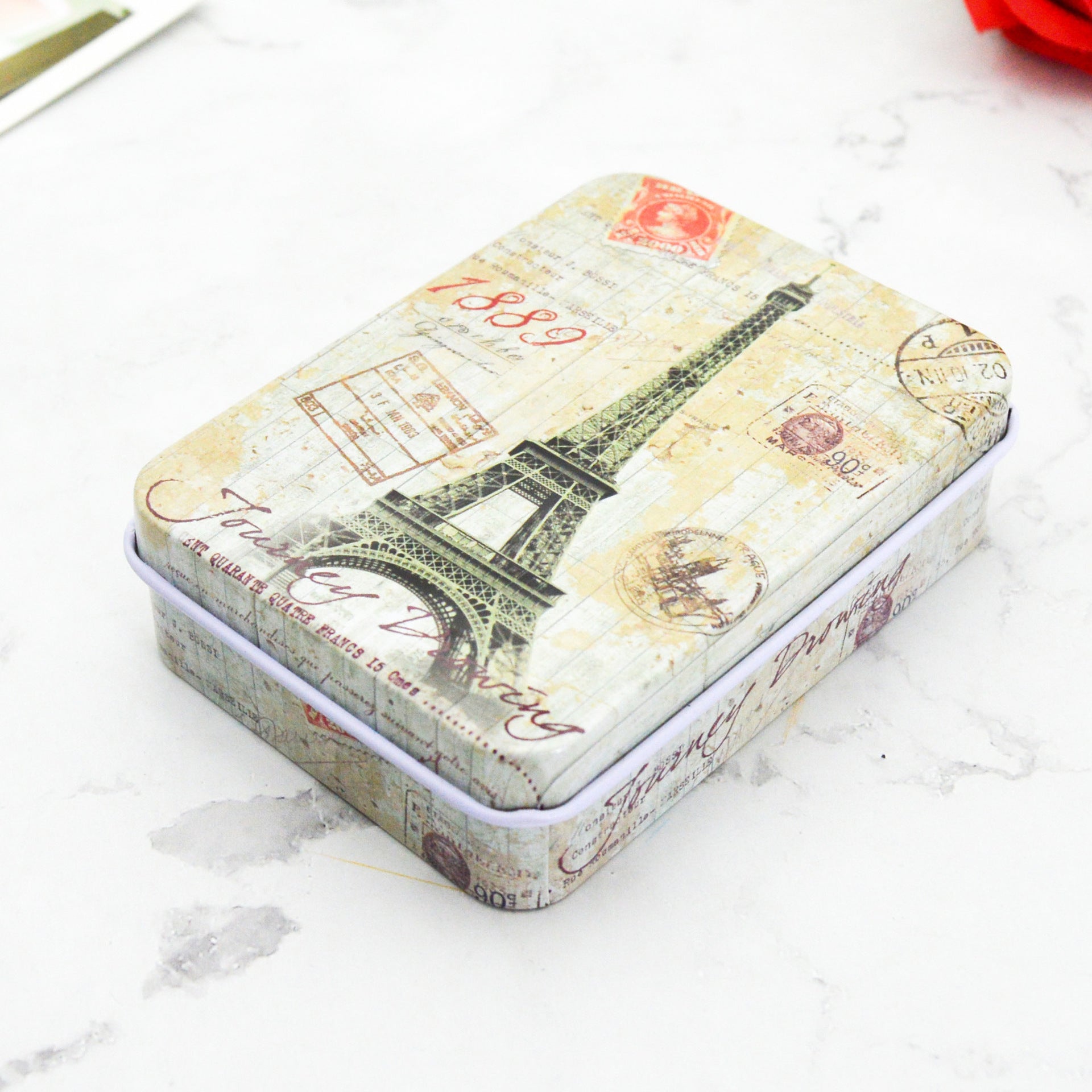 Cute Jewelry Creative Tinplate Storage Box Card Sticker Box - Boxes -  Trend Goods