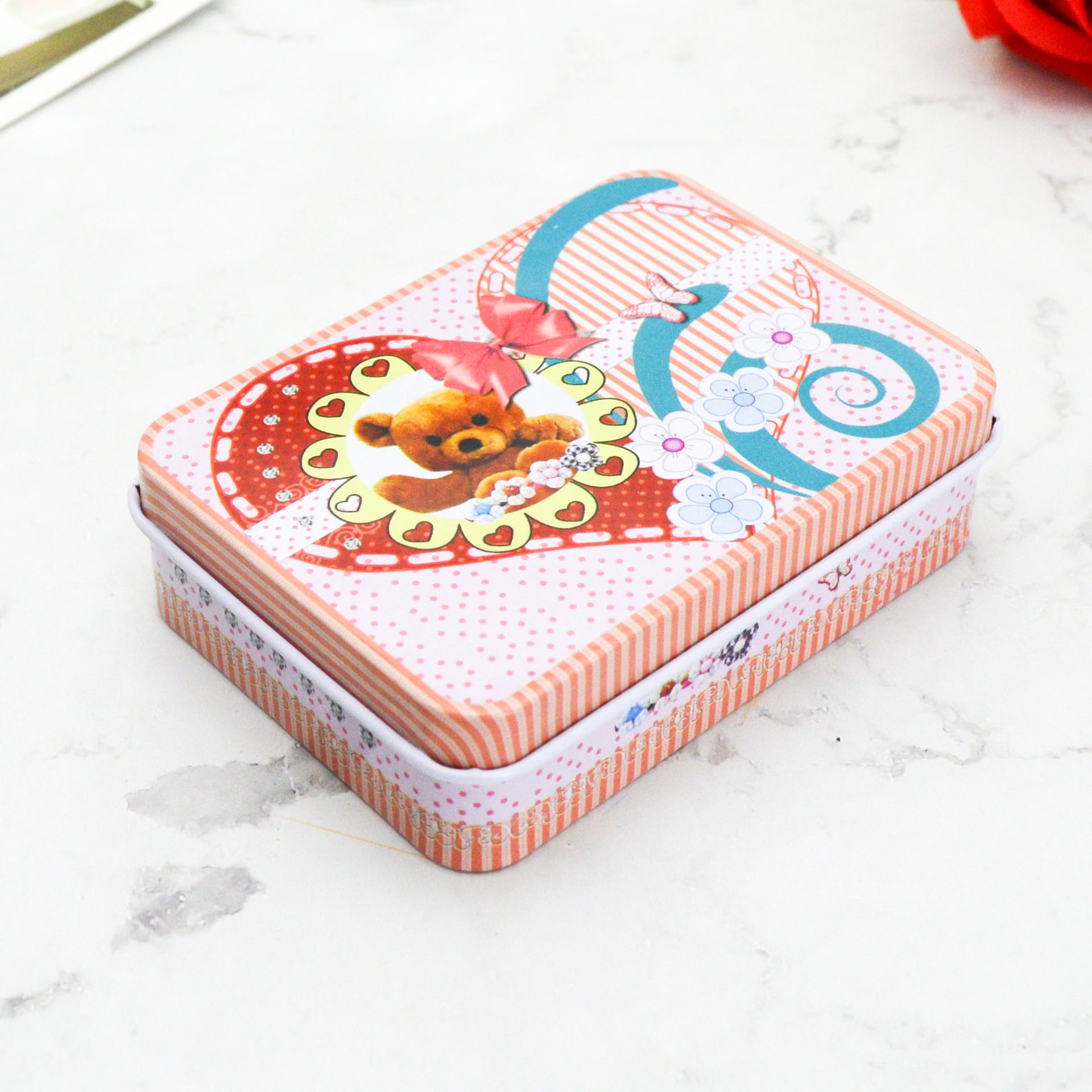 Cute Jewelry Creative Tinplate Storage Box Card Sticker Box - Boxes -  Trend Goods