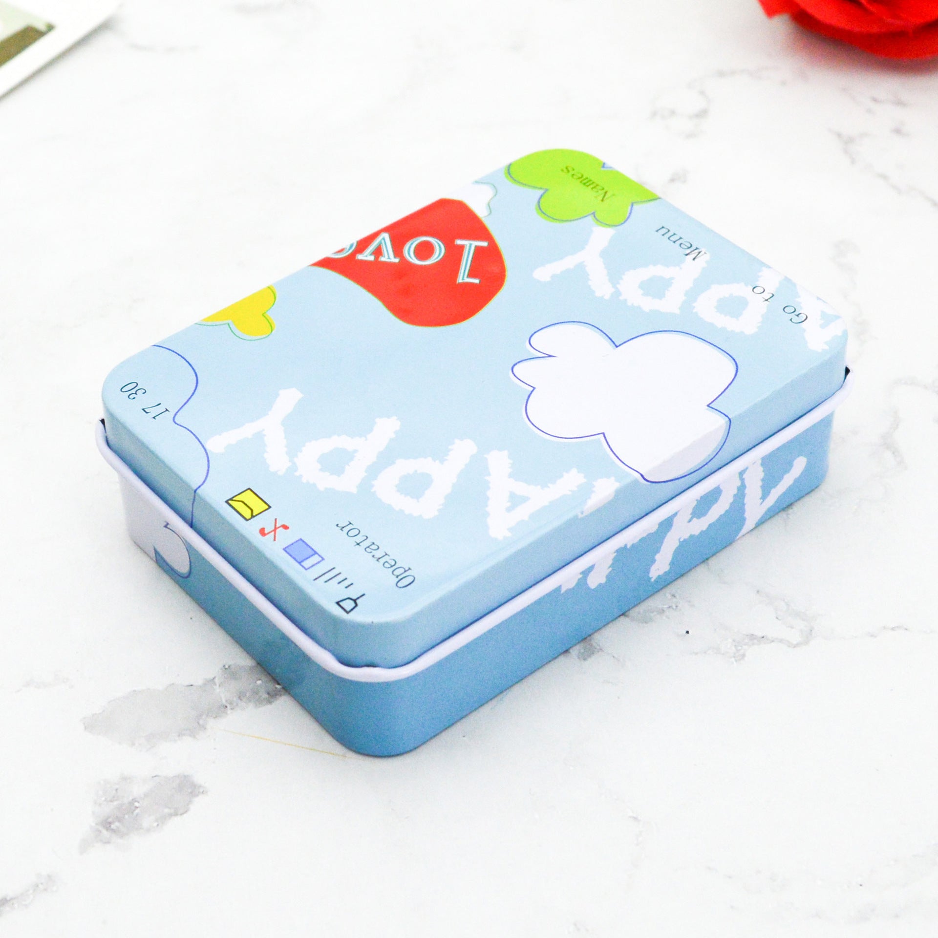 Cute Jewelry Creative Tinplate Storage Box Card Sticker Box - Boxes -  Trend Goods