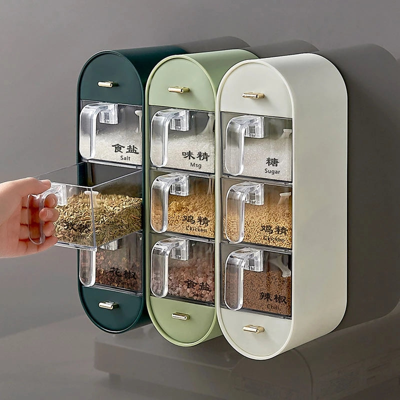 Visual Seasoning Storage Box With Spoon - Kitchen Organizers -  Trend Goods