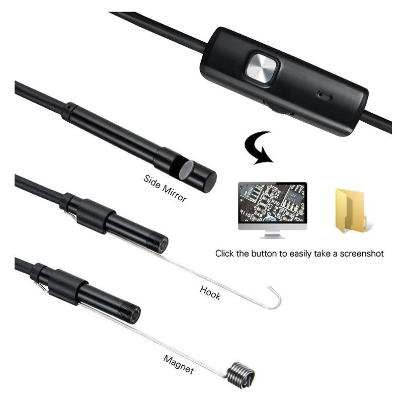 Endoscope 3 In 1 USB Micro USB Type-C Borescope Inspection Camera Waterproof - Mini Camera -  Trend Goods