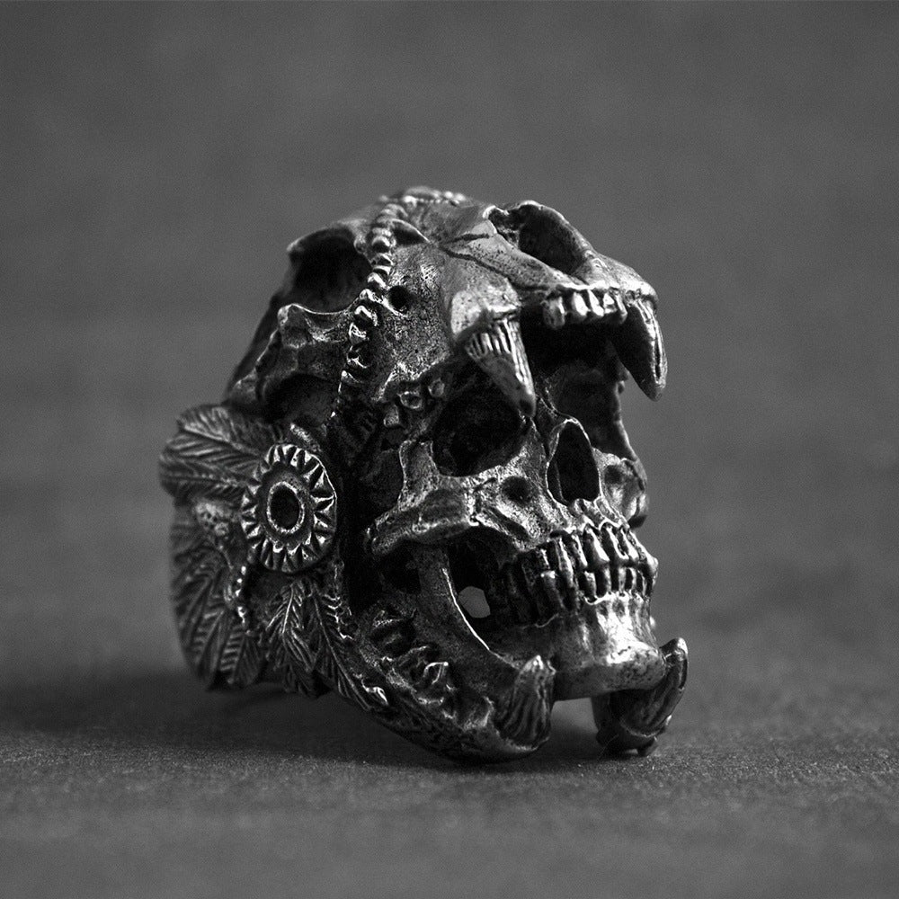 Skull Retro Devil Skull Ring - Rings -  Trend Goods