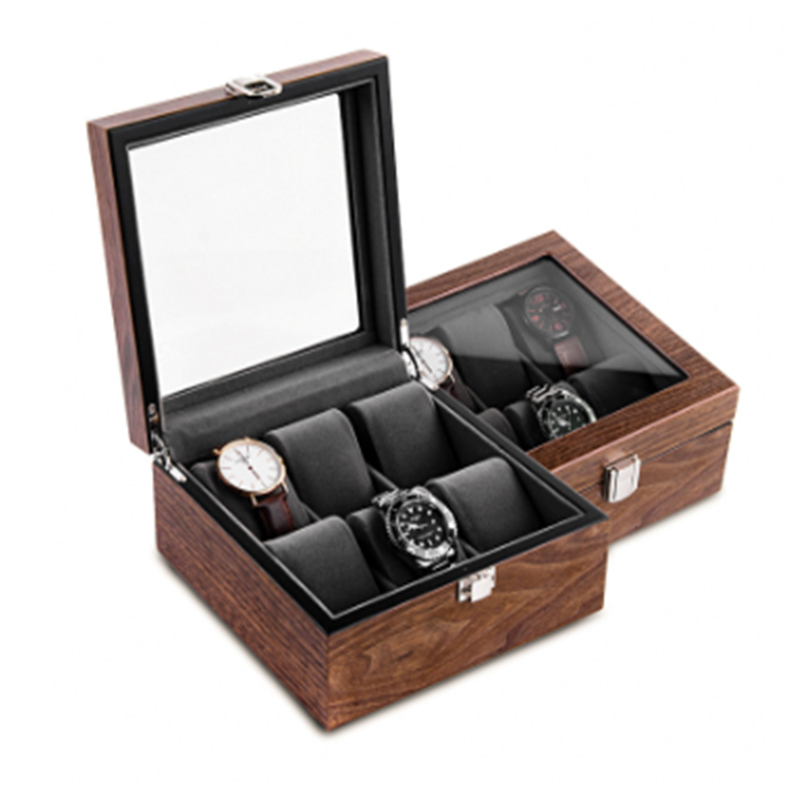 Walnut Watch Storage Organizer Box - Watch Boxes -  Trend Goods