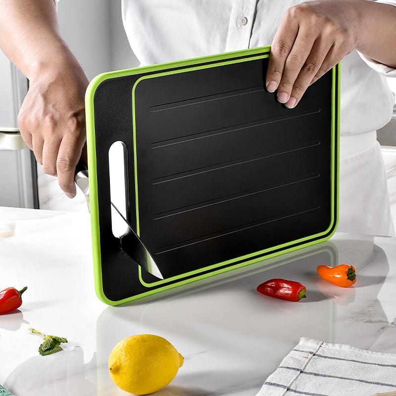 Double-side Cutting Board With Defrosting Function and Knife Sharpener - Cutting Boards -  Trend Goods
