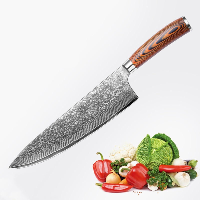 Damascus Steel Eight-inch Chef's Knife VG - Kitchen Tools -  Trend Goods