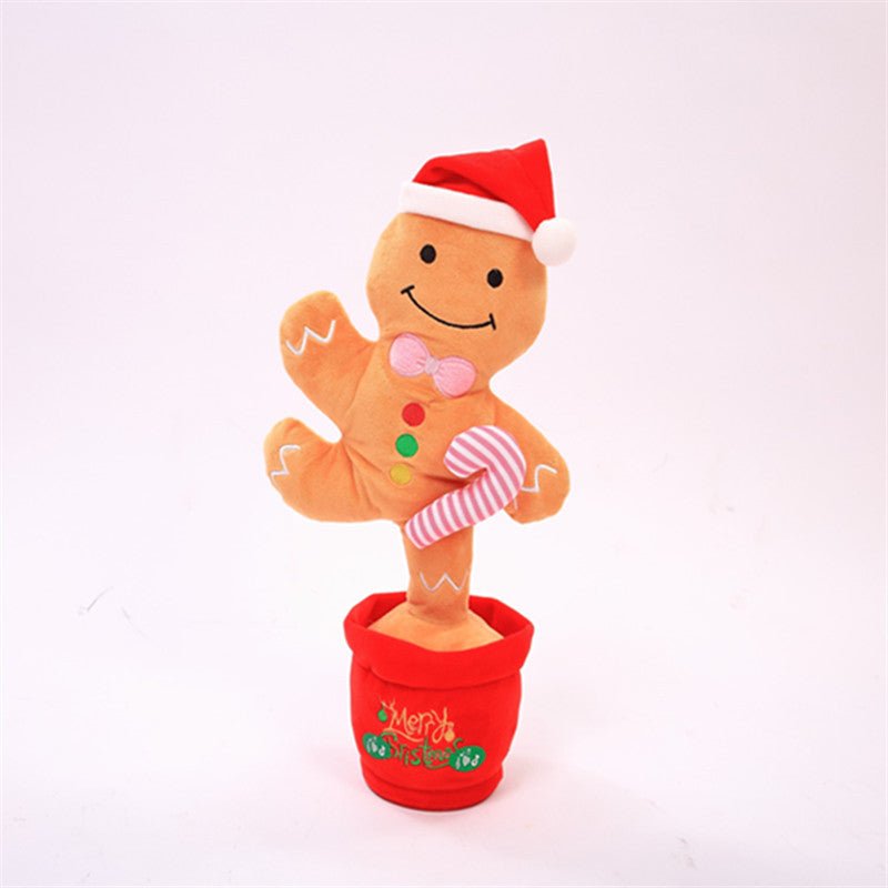 Dancing Christmas Toys Funny Tree Repeat Talking  Electronic Plush Toys Can Sing Record Lighten Funny Gift - Toys & Games -  Trend Goods