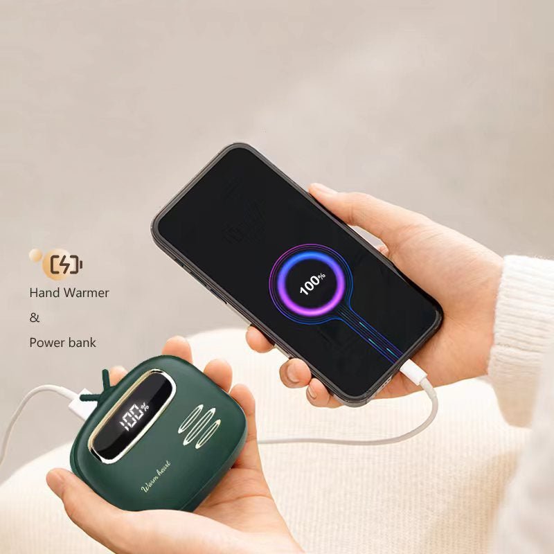 Digital Display Large Screen TV Hand Warmer USB Charging Mobile Power Bank - Power Banks -  Trend Goods