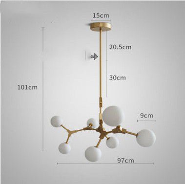 Dining Lamp Bedroom Bar Designer Magic Bean Chandelier - Lighting -  Trend Goods