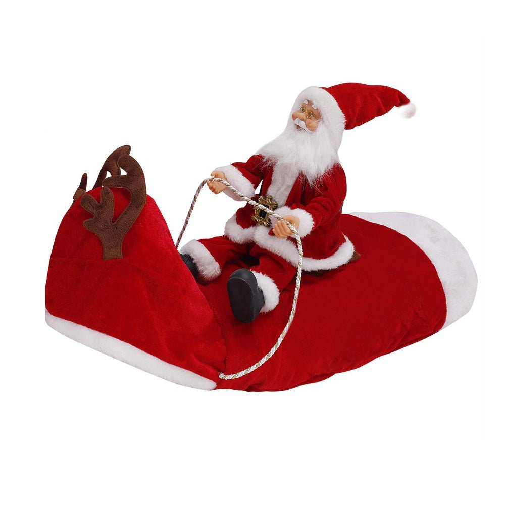 Dog Christmas Clothes Santa Claus Riding Deer - Pet Apparel -  Trend Goods