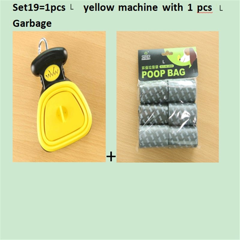 Dog Pet Travel Foldable Pooper Scooper With 1 Roll Decomposable bags - Pet Toilets -  Trend Goods