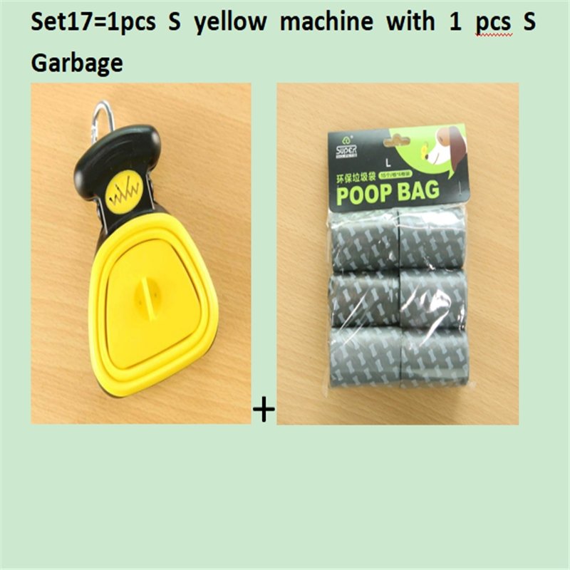 Dog Pet Travel Foldable Pooper Scooper With 1 Roll Decomposable bags - Pet Toilets -  Trend Goods