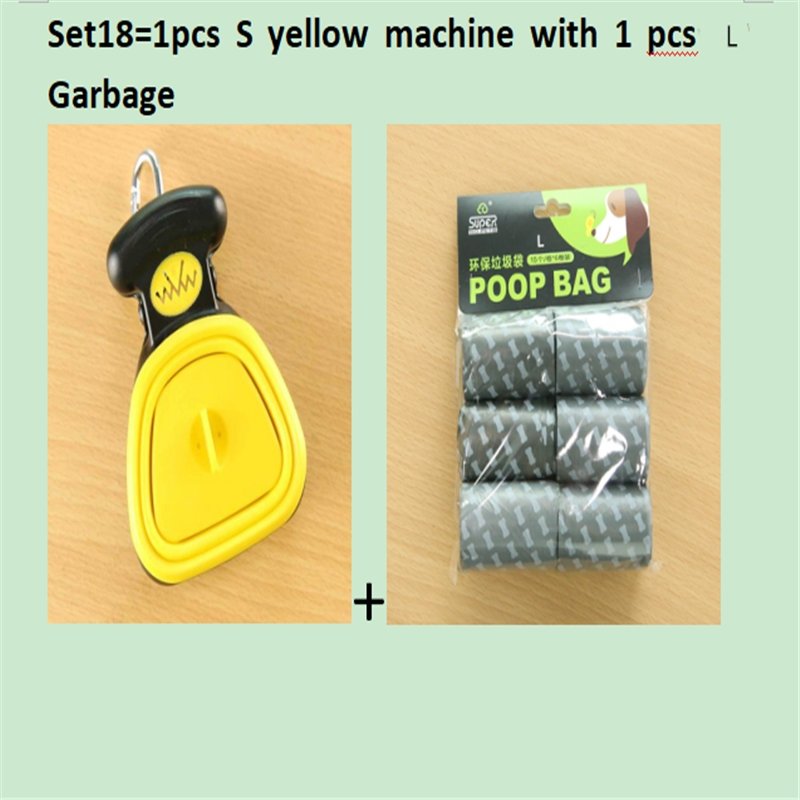 Dog Pet Travel Foldable Pooper Scooper With 1 Roll Decomposable bags - Pet Toilets -  Trend Goods