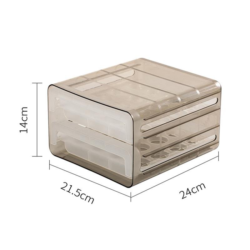 Double-layer Drawer Storage Box Transparent Egg Rack Support - Storage & Organizers -  Trend Goods